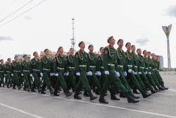 Victory Day parade in Rostov-on-Don, Russia