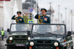 Victory Day parade in Kazan, Russia