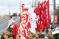Victory Day parade in Kazan, Russia