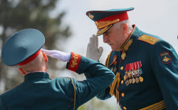 Victory Day parade in Rostov-on-Don, Russia