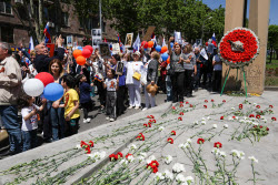 Immortal Regiment event in Yerevan, Armenia
