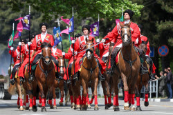 Victory Day parade in Novorossiysk, Russia