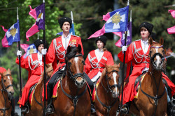 Victory Day parade in Novorossiysk, Russia