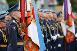 Victory Day parade in Novorossiysk, Russia