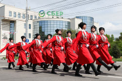 Victory Day parade in Novorossiysk, Russia