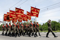 Victory Day parade in Novorossiysk, Russia