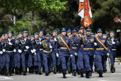 Victory Day parade in Novorossiysk, Russia