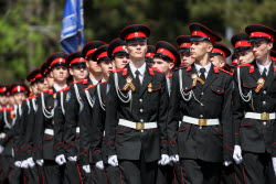 Victory Day parade in Novorossiysk, Russia