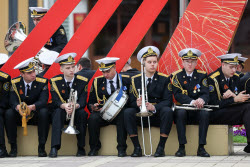 Victory Day parade in Novorossiysk, Russia