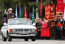 Victory Day parade in Novorossiysk, Russia