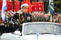 Victory Day parade in Novorossiysk, Russia