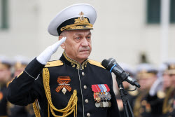 Victory Day parade in Novorossiysk, Russia