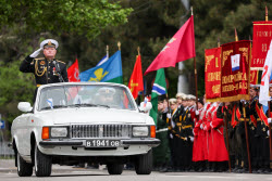 Victory Day parade in Novorossiysk, Russia