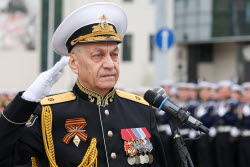 Victory Day parade in Novorossiysk, Russia