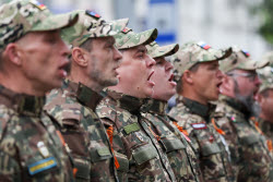 Victory Day parade in Novorossiysk, Russia