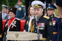 Victory Day parade in Novorossiysk, Russia