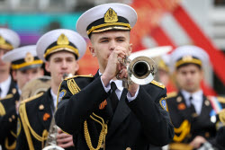 Victory Day parade in Novorossiysk, Russia