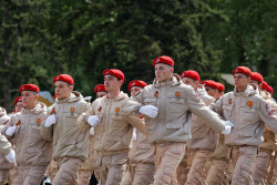 Victory Day parade in Novorossiysk, Russia