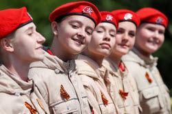 Victory Day parade in Novorossiysk, Russia