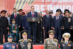 Victory Day parade in Novorossiysk, Russia