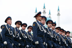 Victory Day parade in Kazan, Russia