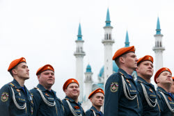 Victory Day parade in Kazan, Russia