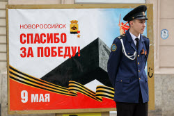 Victory Day parade in Novorossiysk, Russia