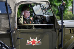 Victory Day parade in Novorossiysk, Russia
