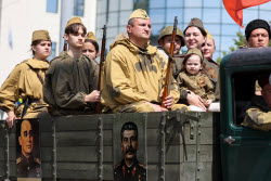 Victory Day parade in Novorossiysk, Russia