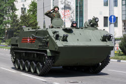 Victory Day parade in Novorossiysk, Russia