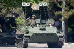 Victory Day parade in Novorossiysk, Russia