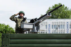 Victory Day parade in Novorossiysk, Russia