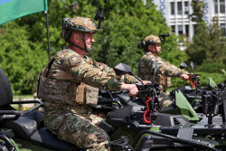 Victory Day parade in Novorossiysk, Russia