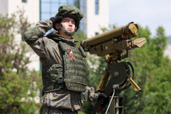 Victory Day parade in Novorossiysk, Russia