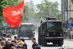 Victory Day parade in Novorossiysk, Russia