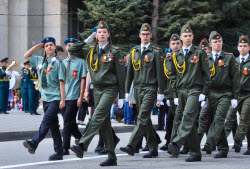 Victory Day parade in Pyatigorsk, Russia