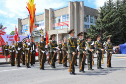 Victory Day parade in Pyatigorsk, Russia