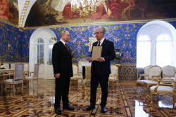 Moscow Kremlin reception for heads of foreign delegations
