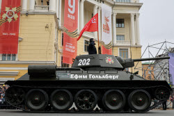 Victory Day parade in Vladivostok, Russia