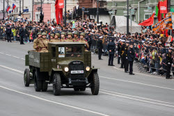 Victory Day parade in Vladivostok, Russia