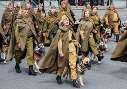 Victory Day parade in Vladivostok, Russia