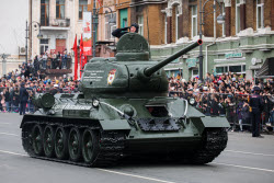 Victory Day parade in Vladivostok, Russia