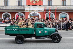 Victory Day parade in Vladivostok, Russia