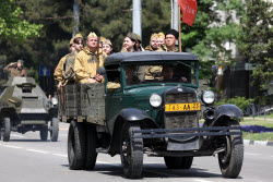 Victory Day parade in Novorossiysk, Russia