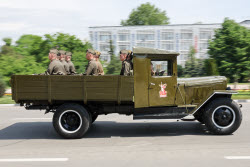 Victory Day parade in Novorossiysk, Russia