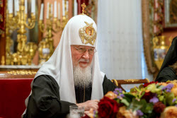 Patriarch Kirill of Moscow and All Russia meets with Republika Srpska President Dodik