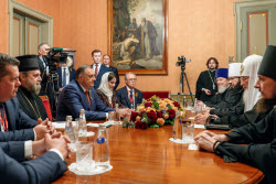 Patriarch Kirill of Moscow and All Russia meets with Republika Srpska President Dodik