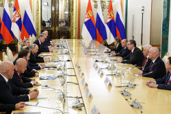 Presidents of Russia and Serbia meet in Moscow