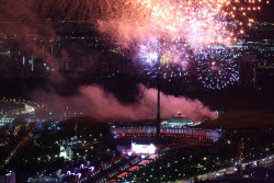 Victory Day firework display in Moscow