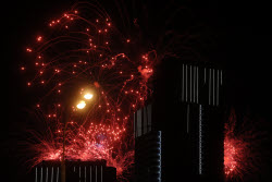 Victory Day firework display in Moscow